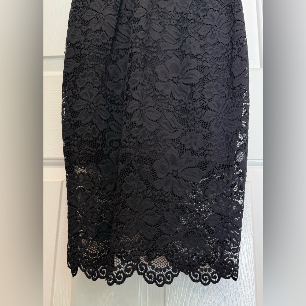 Dress - New York & Company lace - mock neck - size small - classic. Excellent - Picture 4 of 16